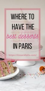 Best desserts in Paris